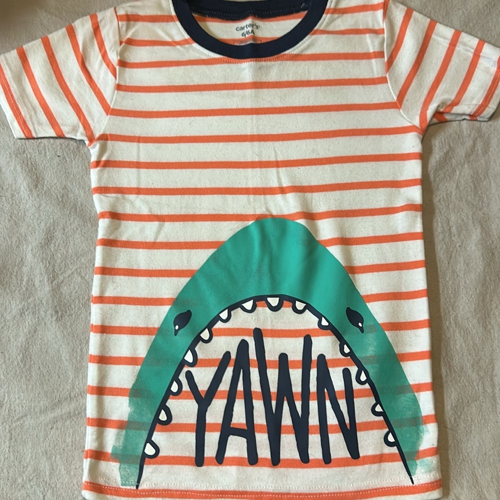 Carters Summer PJs Shark - Picture 2 of 6